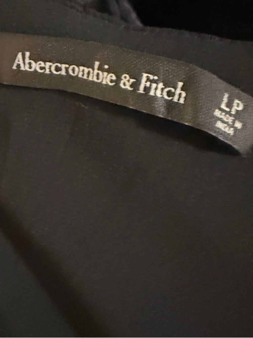 Abercrombie & Fitch Black Maxi Slip Dress with Spaghetti Straps